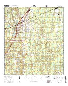 Cleveland Texas Current topographic map, 1:24000 scale, 7.5 X 7.5 Minute, Year 2016
