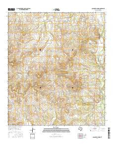 Cold Creek Spring Texas Current topographic map, 1:24000 scale, 7.5 X 7.5 Minute, Year 2016