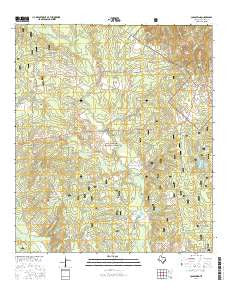 Coldspring Texas Current topographic map, 1:24000 scale, 7.5 X 7.5 Minute, Year 2016