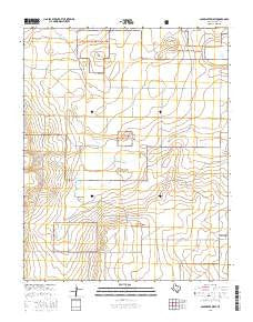 Coldwater West Texas Current topographic map, 1:24000 scale, 7.5 X 7.5 Minute, Year 2016