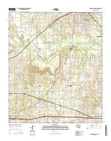 Commerce South Texas Current topographic map, 1:24000 scale, 7.5 X 7.5 Minute, Year 2016