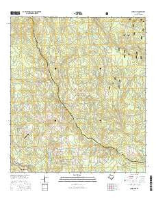 Conroe NE Texas Current topographic map, 1:24000 scale, 7.5 X 7.5 Minute, Year 2016