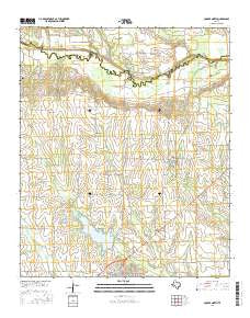 Cooper North Texas Current topographic map, 1:24000 scale, 7.5 X 7.5 Minute, Year 2016