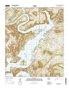 Costello Island Texas Current topographic map, 1:24000 scale, 7.5 X 7.5 Minute, Year 2016