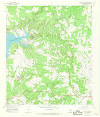 Council Creek Texas Historical topographic map, 1:24000 scale, 7.5 X 7.5 Minute, Year 1967