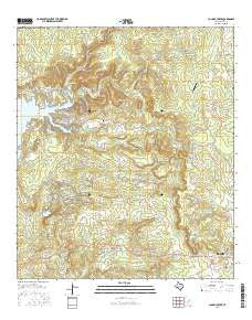 Council Creek Texas Current topographic map, 1:24000 scale, 7.5 X 7.5 Minute, Year 2016