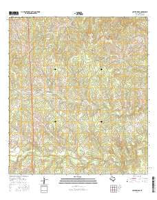 Crater Ridge Texas Current topographic map, 1:24000 scale, 7.5 X 7.5 Minute, Year 2016