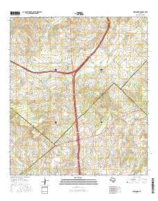 Creedmoor Texas Current topographic map, 1:24000 scale, 7.5 X 7.5 Minute, Year 2016