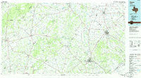 Cuero Texas Historical topographic map, 1:100000 scale, 30 X 60 Minute, Year 1985