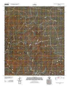 Cuesta Del Burro East Texas Historical topographic map, 1:24000 scale, 7.5 X 7.5 Minute, Year 2010