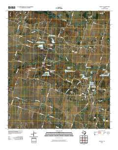 Davilla Texas Historical topographic map, 1:24000 scale, 7.5 X 7.5 Minute, Year 2010