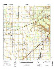 Dayton Texas Current topographic map, 1:24000 scale, 7.5 X 7.5 Minute, Year 2016