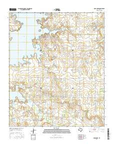 Deer Creek Texas Current topographic map, 1:24000 scale, 7.5 X 7.5 Minute, Year 2016