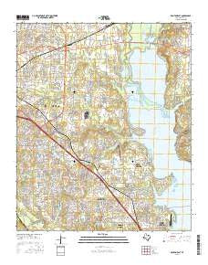 Denton East Texas Current topographic map, 1:24000 scale, 7.5 X 7.5 Minute, Year 2016
