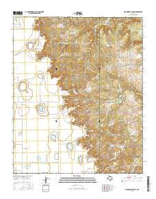 Dick Moore Canyon Texas Current topographic map, 1:24000 scale, 7.5 X 7.5 Minute, Year 2016