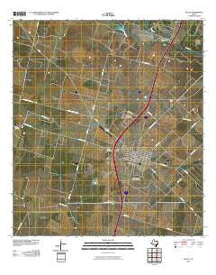 Dilley Texas Historical topographic map, 1:24000 scale, 7.5 X 7.5 Minute, Year 2010