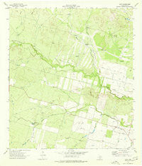 Divot Texas Historical topographic map, 1:24000 scale, 7.5 X 7.5 Minute, Year 1974