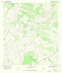 Dobrowolski Texas Historical topographic map, 1:24000 scale, 7.5 X 7.5 Minute, Year 1968