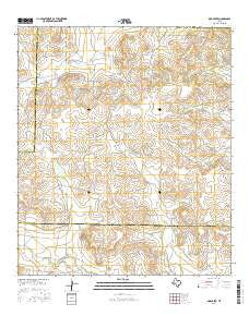 Dog Creek Texas Current topographic map, 1:24000 scale, 7.5 X 7.5 Minute, Year 2016