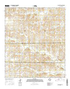 Dog Creek SW Texas Current topographic map, 1:24000 scale, 7.5 X 7.5 Minute, Year 2016