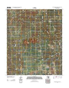 Double Mountains Texas Historical topographic map, 1:24000 scale, 7.5 X 7.5 Minute, Year 2012