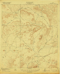 Dove Mountain Texas Historical topographic map, 1:62500 scale, 15 X 15 Minute, Year 1918