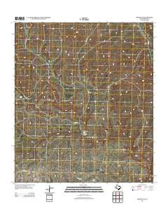 Dryden NE Texas Historical topographic map, 1:24000 scale, 7.5 X 7.5 Minute, Year 2012