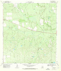 Dull Texas Historical topographic map, 1:24000 scale, 7.5 X 7.5 Minute, Year 1969