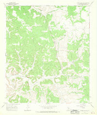 Dunbar Draw NE Texas Historical topographic map, 1:24000 scale, 7.5 X 7.5 Minute, Year 1967