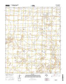 Earth Texas Current topographic map, 1:24000 scale, 7.5 X 7.5 Minute, Year 2016