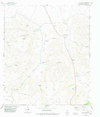 Echo Canyon Texas Historical topographic map, 1:24000 scale, 7.5 X 7.5 Minute, Year 1978
