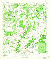 Ecleto Texas Historical topographic map, 1:24000 scale, 7.5 X 7.5 Minute, Year 1961