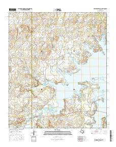 Edwards Branch Texas Current topographic map, 1:24000 scale, 7.5 X 7.5 Minute, Year 2016