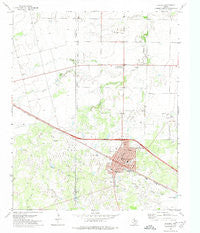 Electra Texas Historical topographic map, 1:24000 scale, 7.5 X 7.5 Minute, Year 1972