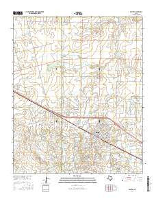 Electra Texas Current topographic map, 1:24000 scale, 7.5 X 7.5 Minute, Year 2016