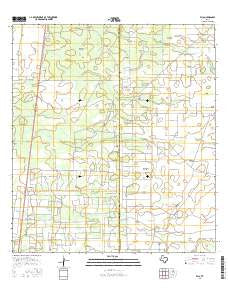Ella Texas Current topographic map, 1:24000 scale, 7.5 X 7.5 Minute, Year 2016