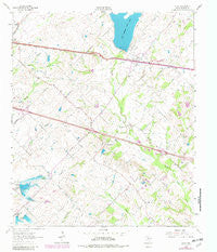 Elmo Texas Historical topographic map, 1:24000 scale, 7.5 X 7.5 Minute, Year 1962