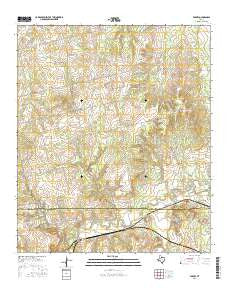 Eskota Texas Current topographic map, 1:24000 scale, 7.5 X 7.5 Minute, Year 2016