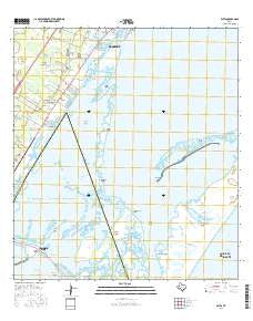 Estes Texas Current topographic map, 1:24000 scale, 7.5 X 7.5 Minute, Year 2016