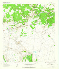 Fannin Texas Historical topographic map, 1:24000 scale, 7.5 X 7.5 Minute, Year 1962