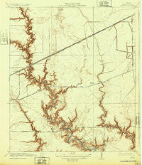 Fauna Texas Historical topographic map, 1:31680 scale, 7.5 X 7.5 Minute, Year 1932