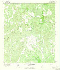Fly Gap Texas Historical topographic map, 1:24000 scale, 7.5 X 7.5 Minute, Year 1962