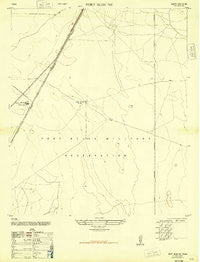 Fort Bliss NE Texas Historical topographic map, 1:24000 scale, 7.5 X 7.5 Minute, Year 1948