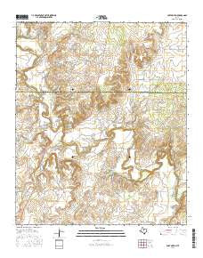 Fort Griffin Texas Current topographic map, 1:24000 scale, 7.5 X 7.5 Minute, Year 2016