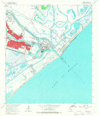 Freeport Texas Historical topographic map, 1:24000 scale, 7.5 X 7.5 Minute, Year 1964