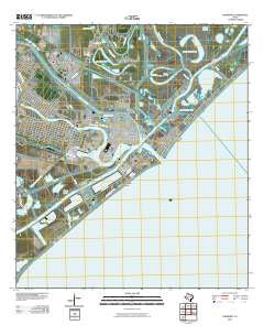 Freeport Texas Historical topographic map, 1:24000 scale, 7.5 X 7.5 Minute, Year 2010