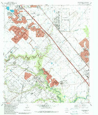 Friendswood Texas Historical topographic map, 1:24000 scale, 7.5 X 7.5 Minute, Year 1982