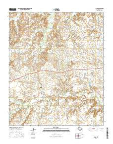 Fulda Texas Current topographic map, 1:24000 scale, 7.5 X 7.5 Minute, Year 2016