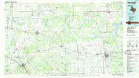 Gainesville Texas Historical topographic map, 1:100000 scale, 30 X 60 Minute, Year 1985