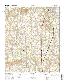 Gainesville South Texas Current topographic map, 1:24000 scale, 7.5 X 7.5 Minute, Year 2016